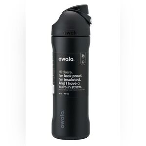 Owala Black Leak-Proof Insulated Bottle with Straw